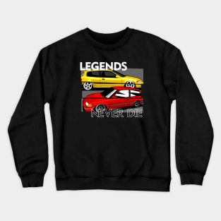 honda legend never die Crewneck Sweatshirt
